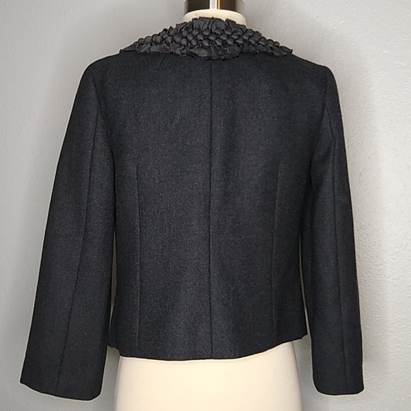 J. Crew Astrid Berry Charcoal Gray Wool Blazer 6 - Picture 5 of 7